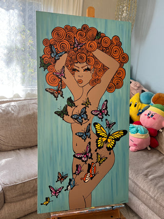 "Butterfly Goddess" Canvas Print