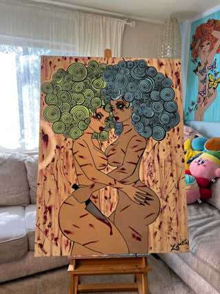 "Angry Princesses" Canvas Print