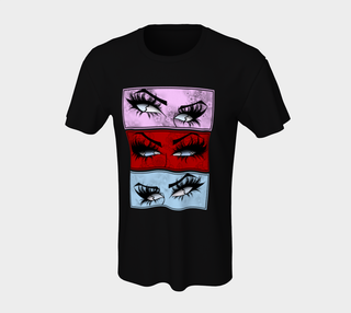 anime eyes short sleeve shirt