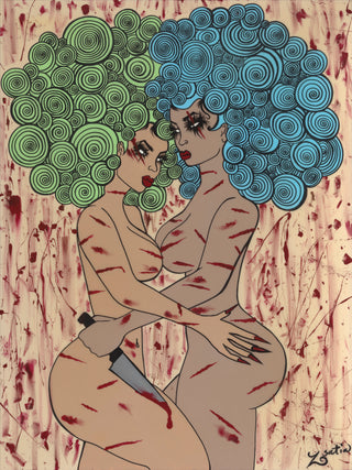 "Angry Princesses" Canvas Print