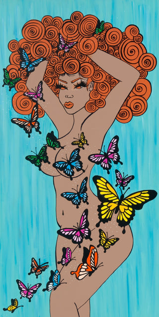 "Butterfly Goddess" Paper Print