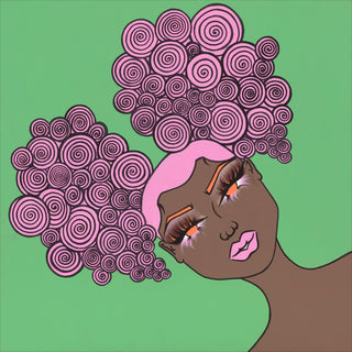 "Girl with Bop Bunz" Paper Print